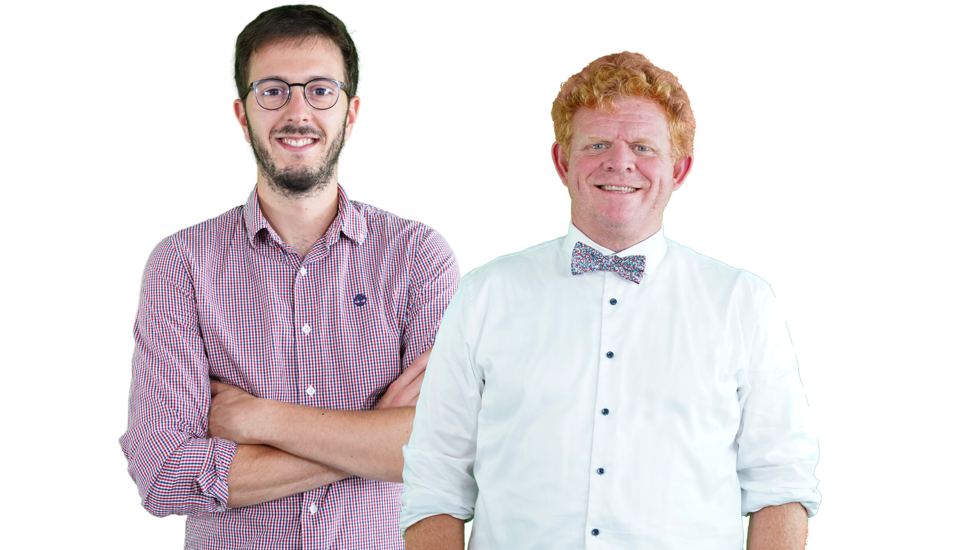 Olivier Bernaert et Clément Cahagne, co-animateurs du podcast